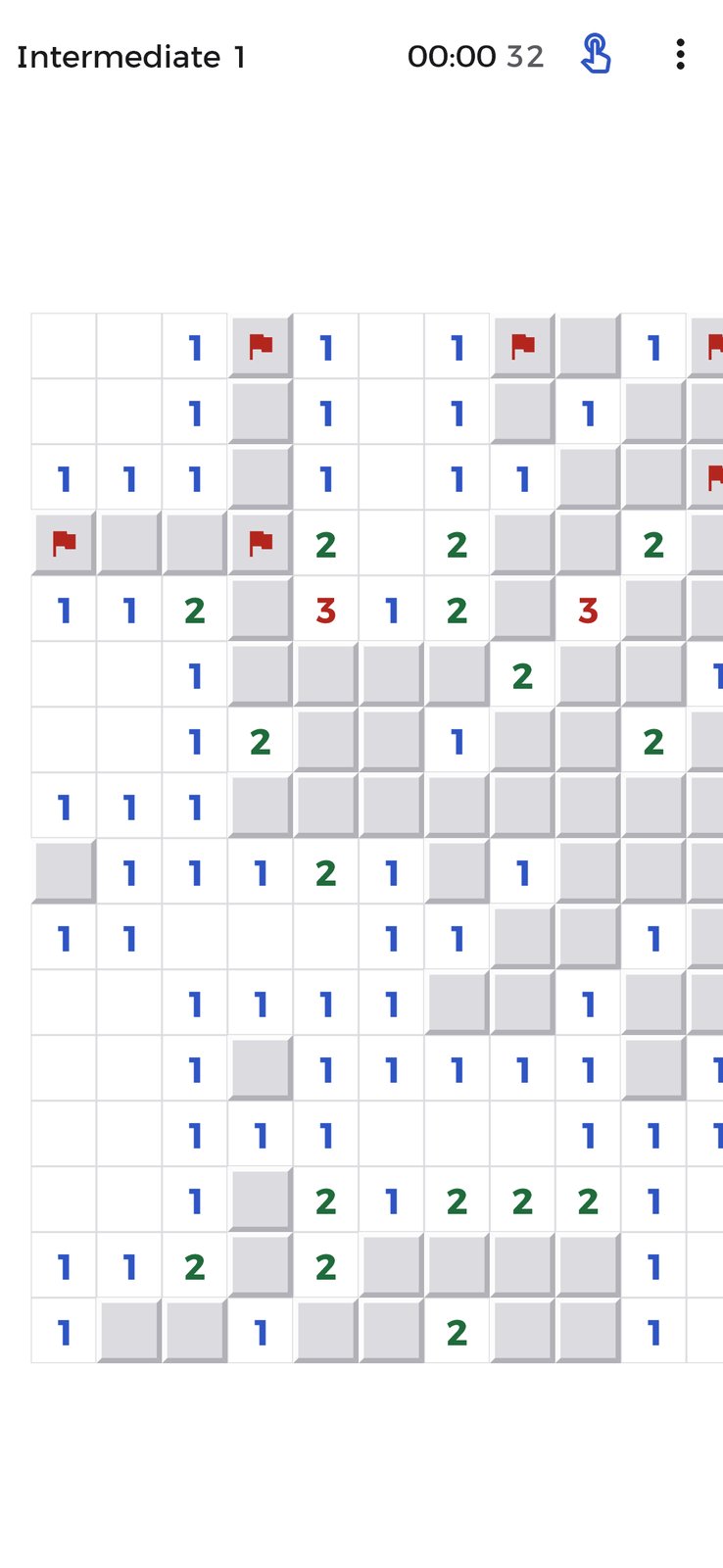 Minesweeper — no-guess from the opening