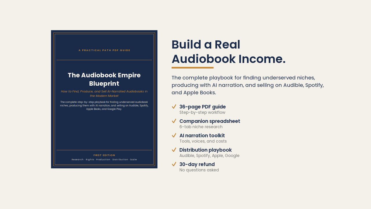 Cover of The Audiobook Empire Blueprint
