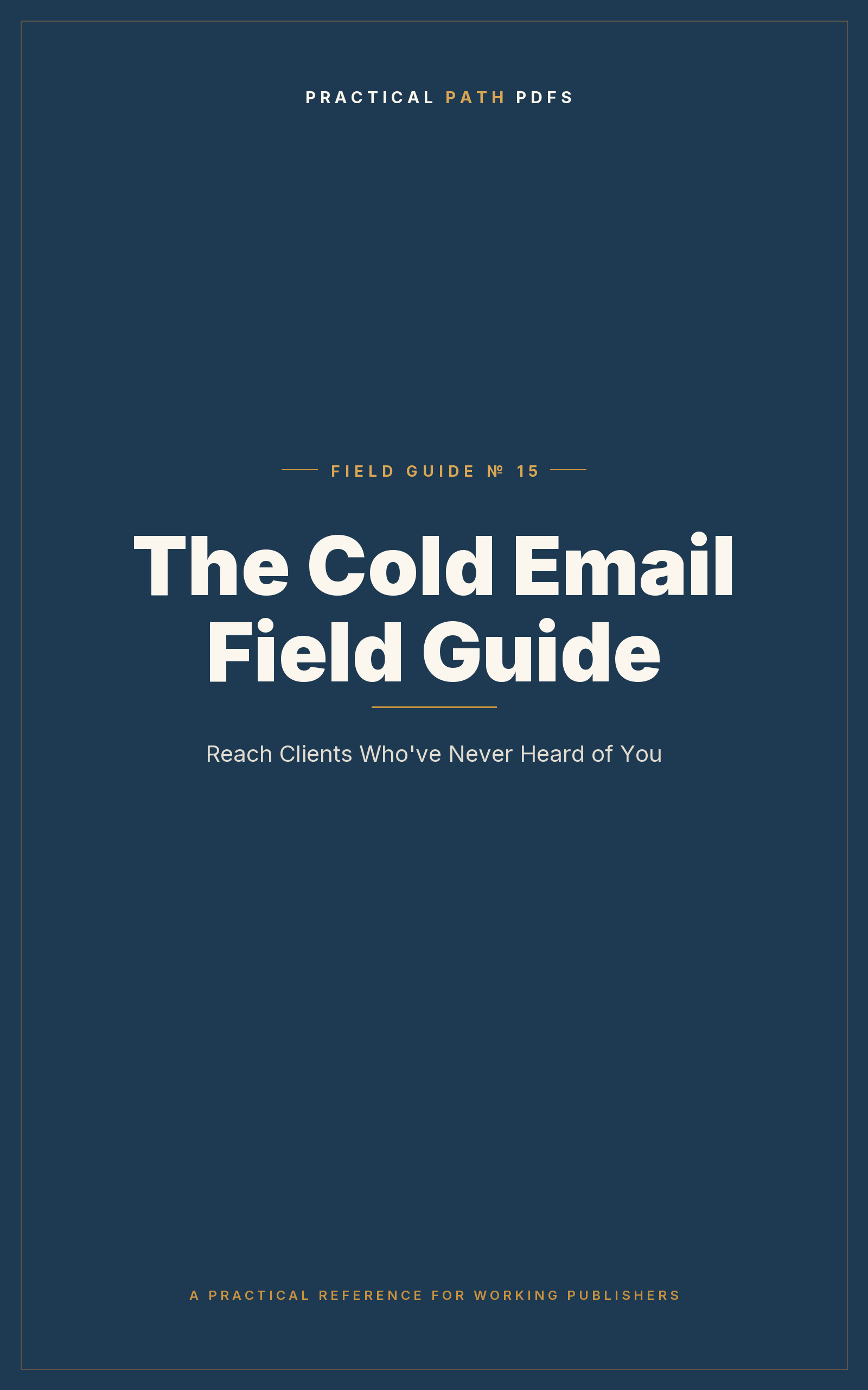 Cover of The Cold Email Field Guide