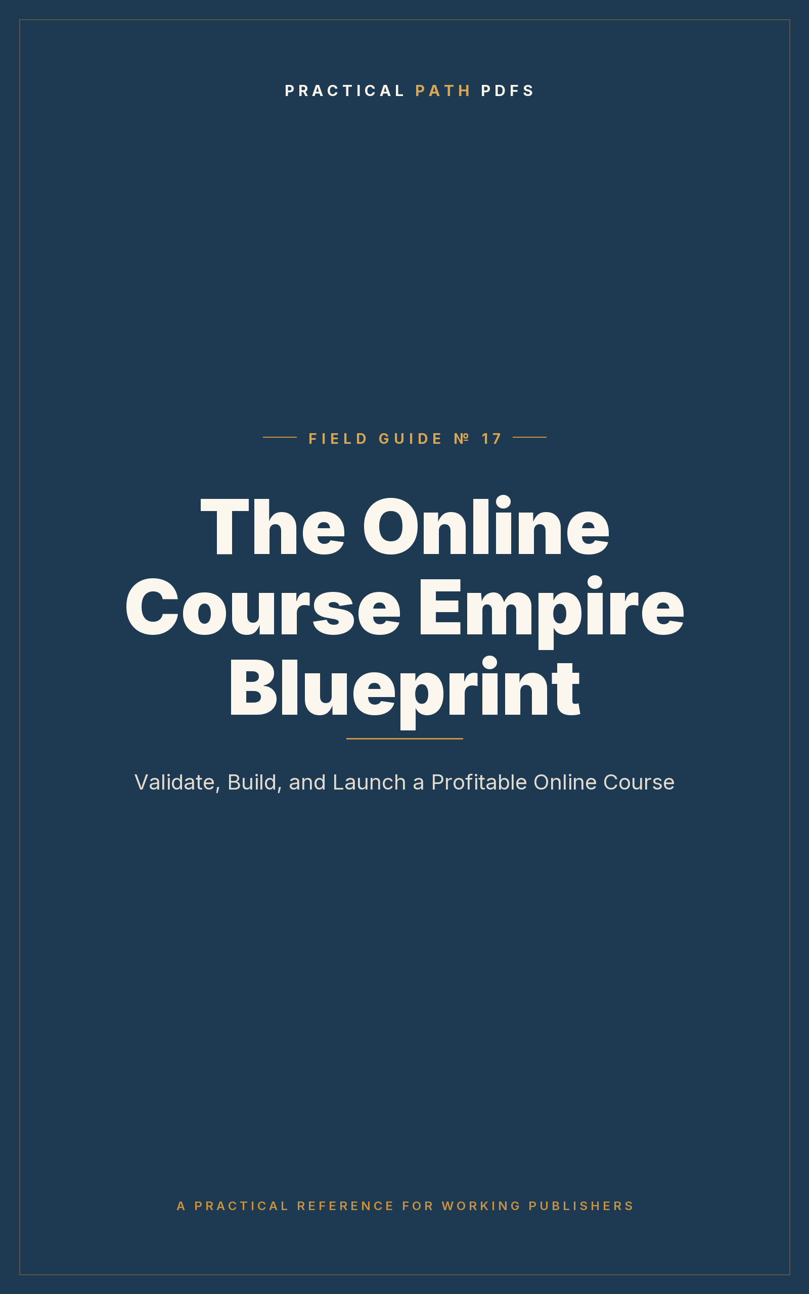Cover of The Online Course Empire Blueprint