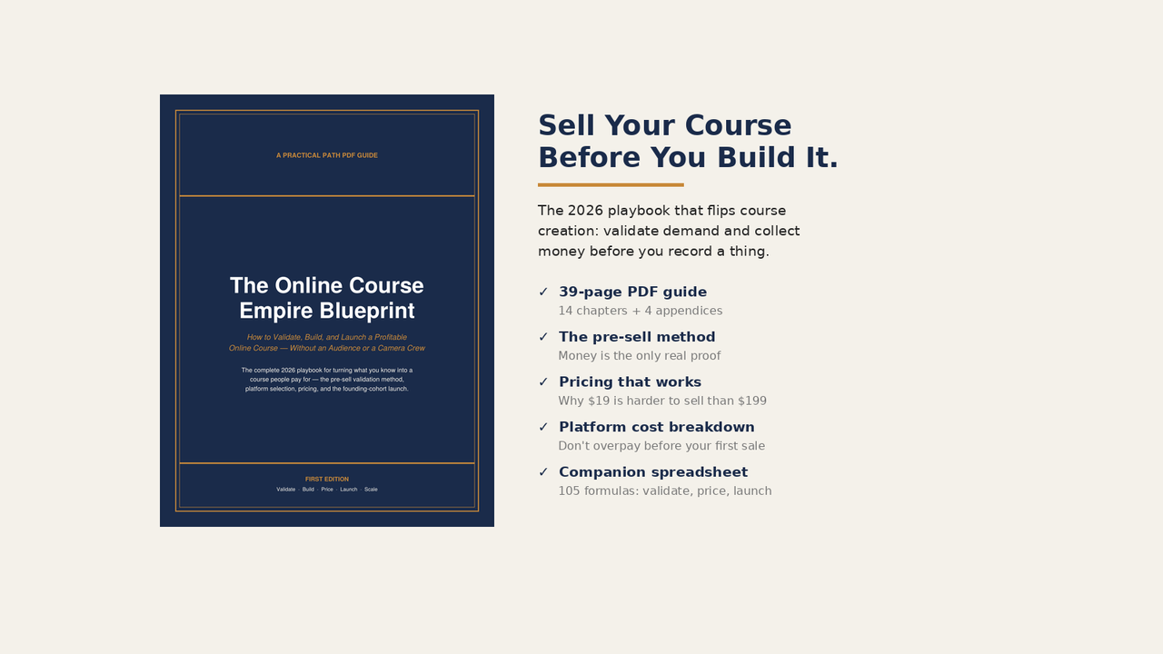 Cover of The Online Course Empire Blueprint