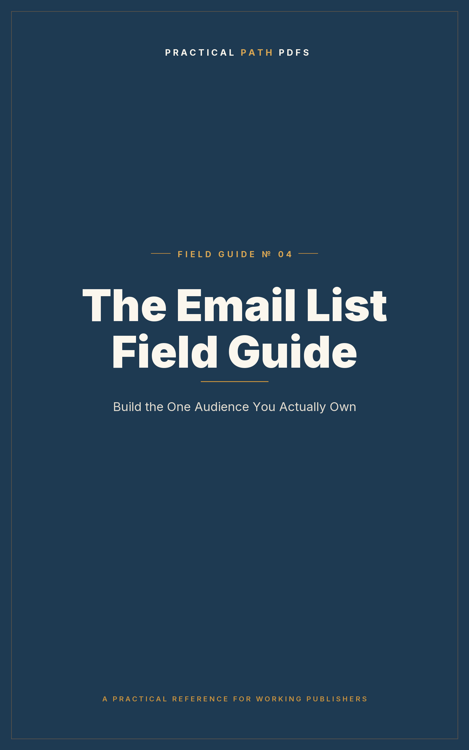 Cover of The Email List Field Guide