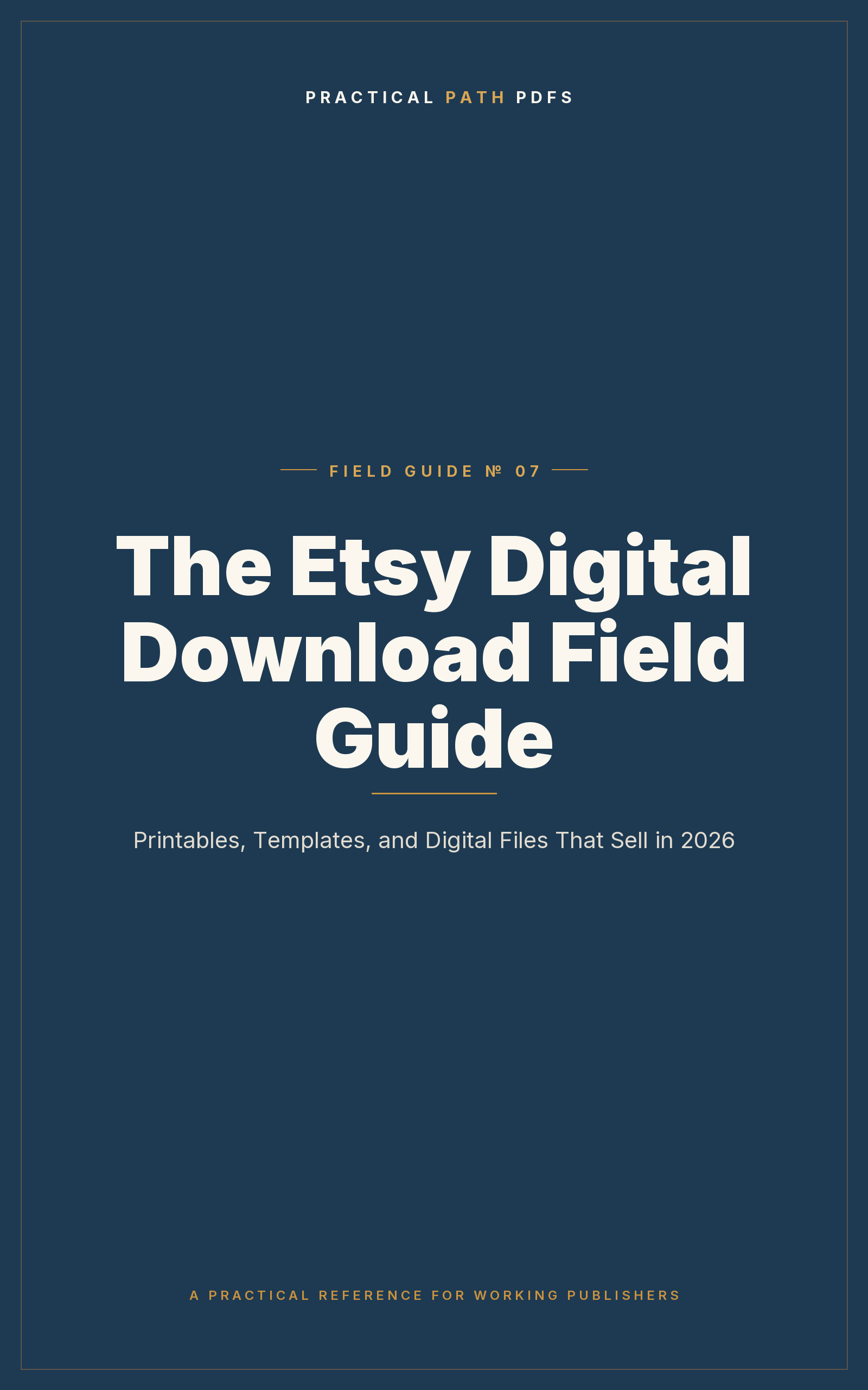 Cover of The Etsy Digital Download Field Guide
