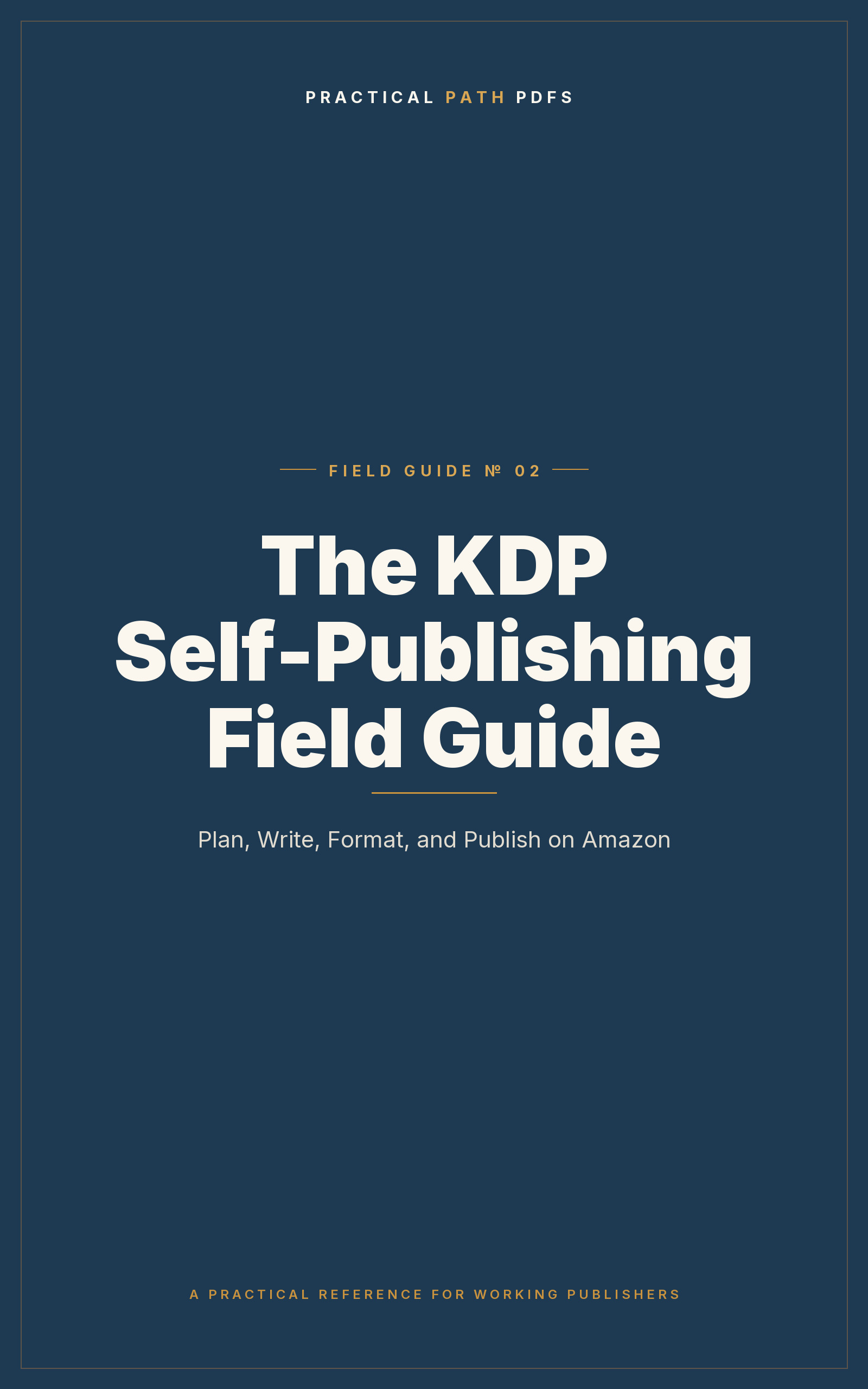 Cover of The KDP Self-Publishing Field Guide
