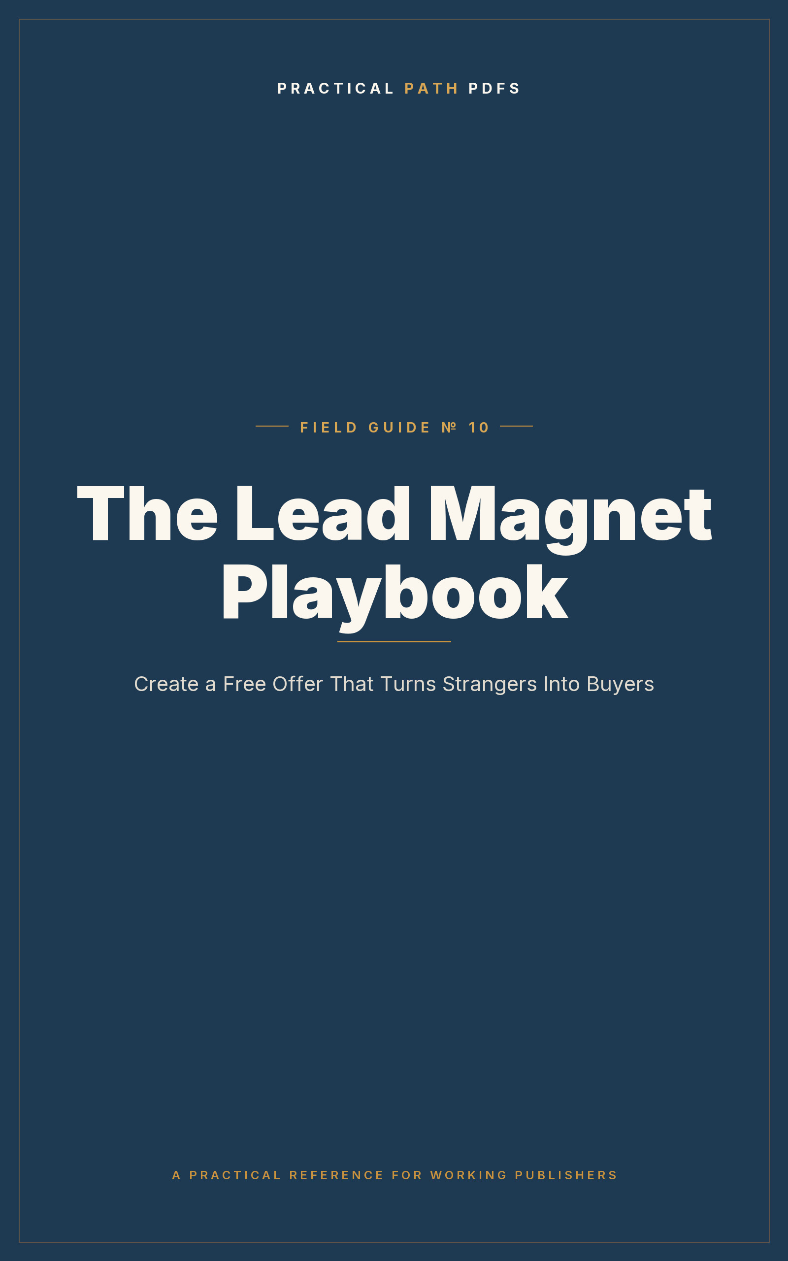 Cover of The Lead Magnet Playbook