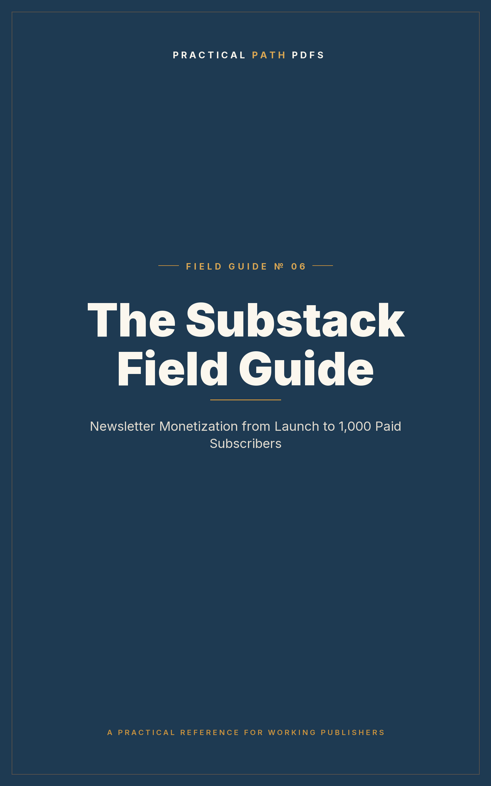 Cover of The Substack Field Guide